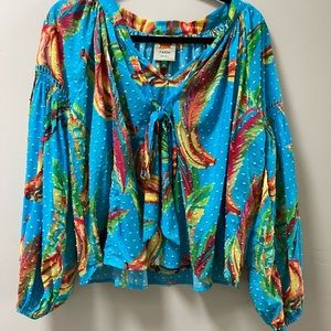 FARM Rio Tie front top. Size XS